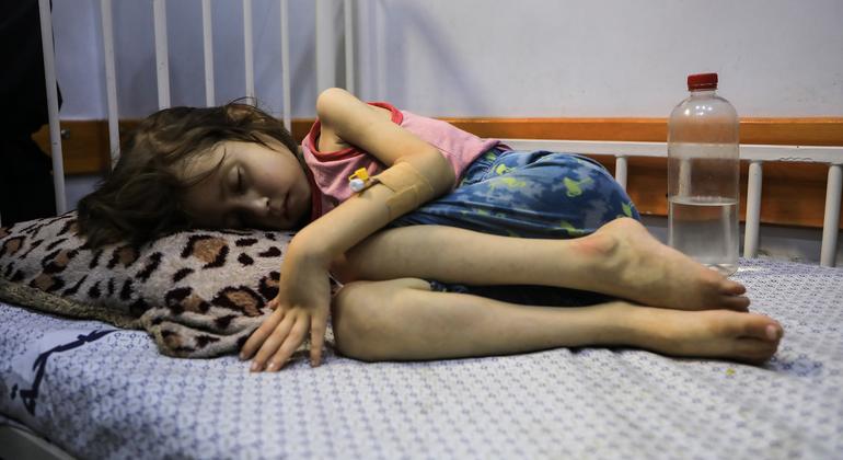 Pelo menos 100 menores morreram de desnutrição e fome em Gaza
