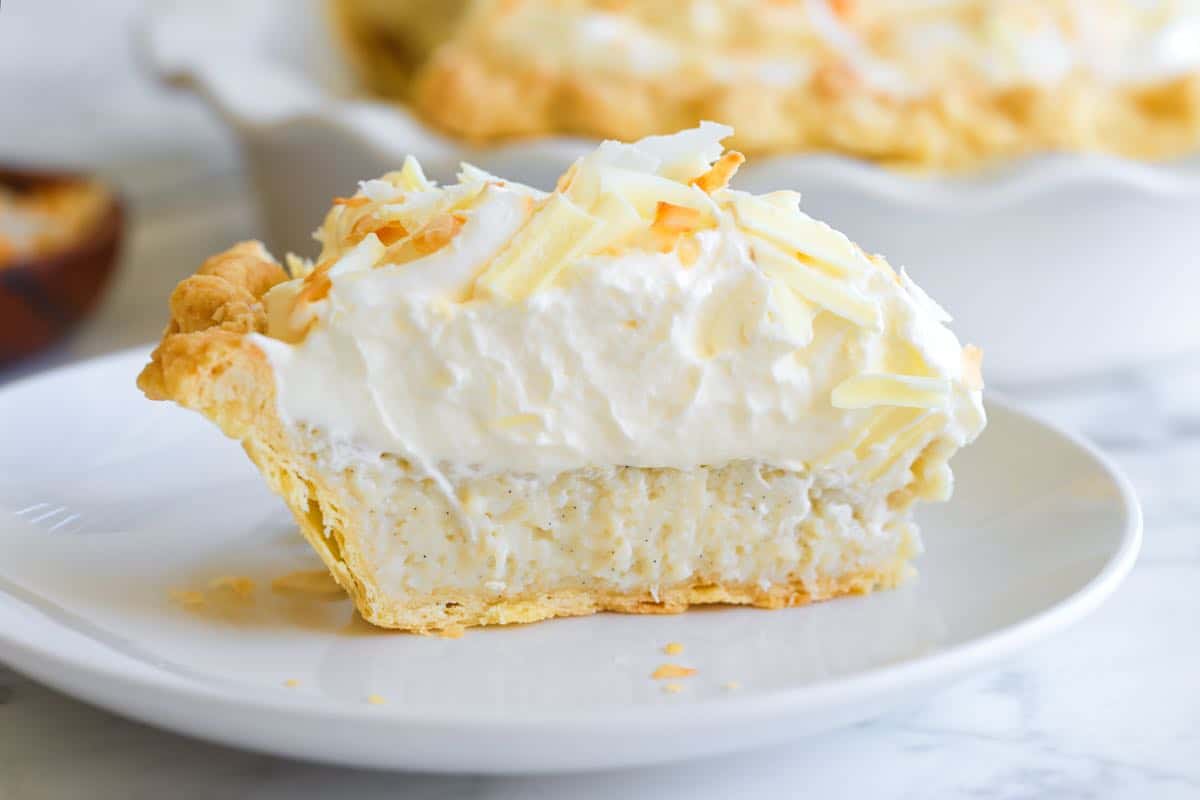 Nossa receita favorita de torta de creme de coco