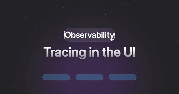 Como os desenvolvedores podem usar o rastreamento na interface do usuário para adicionar observabilidade no estilo de back-end