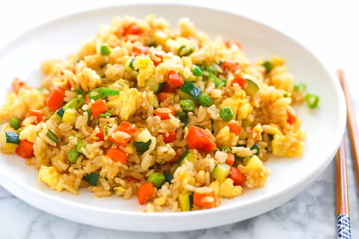 Receita fácil de arroz frito