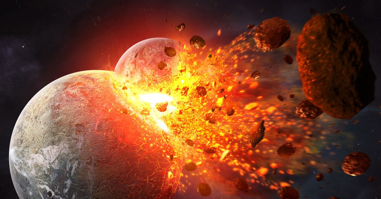 Uma colisão com outro planeta poderia ter permitido a vida na terra