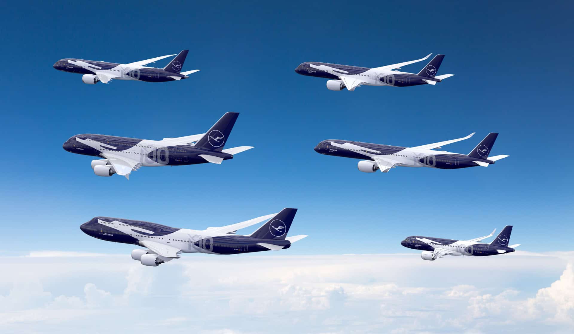 A pintura do 100º aniversário da Lufthansa pode ser a mais bonita até agora