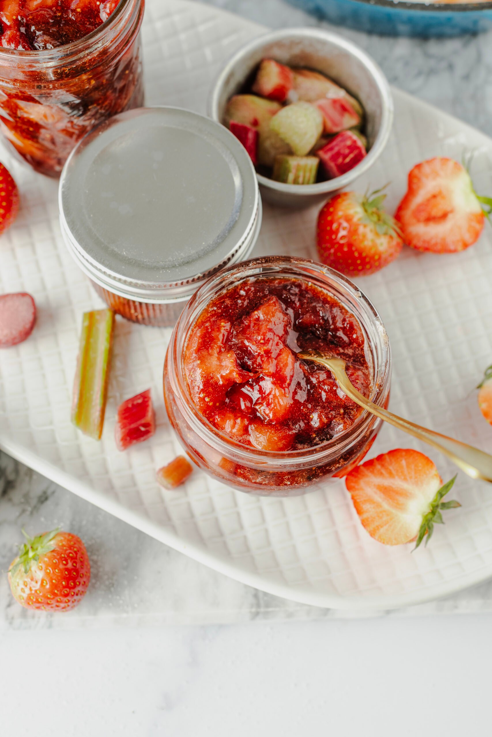Geléia de Morango e Ruibarbo – Food Faith Fitness