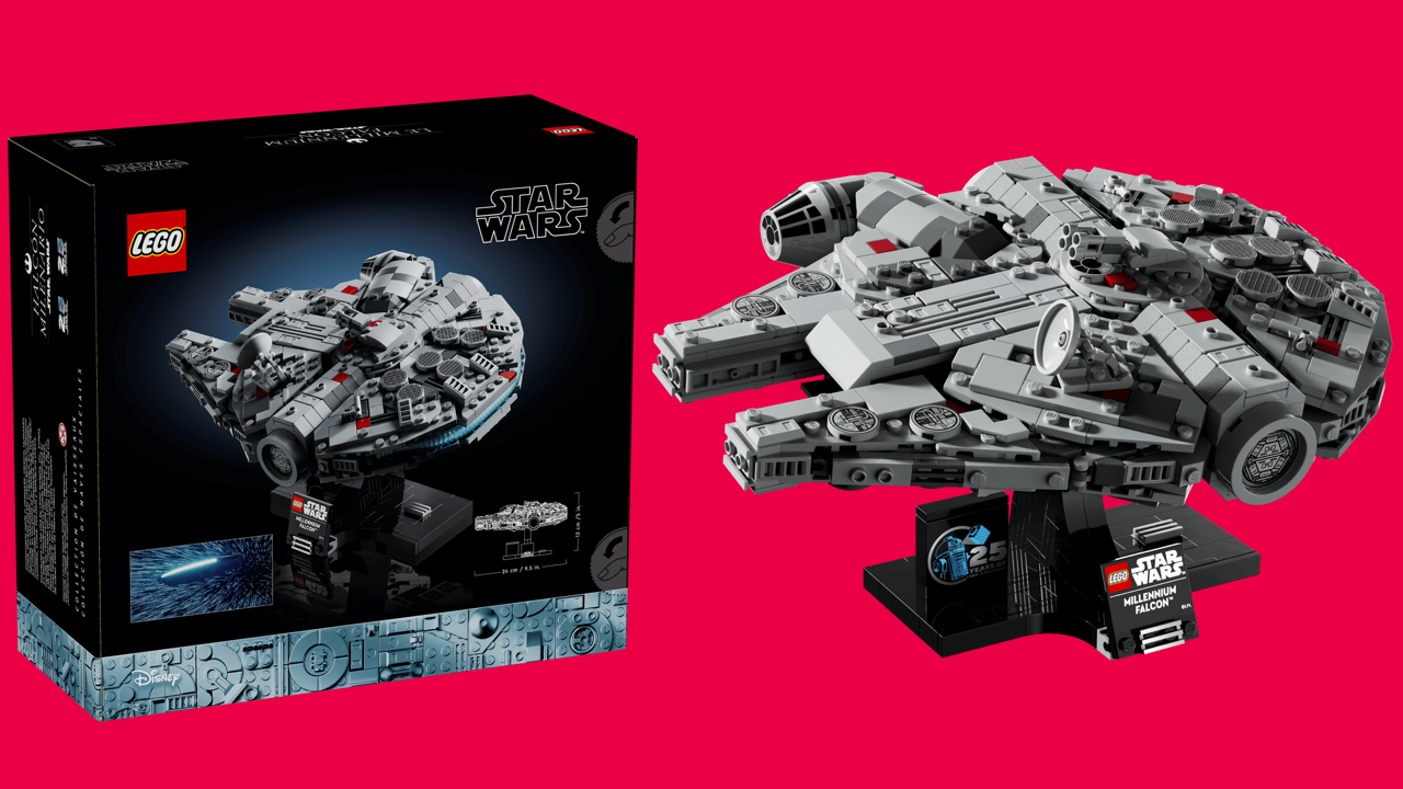 Conjunto Millennium Falcon Star Wars Lego reabastecido com grande desconto na Amazon