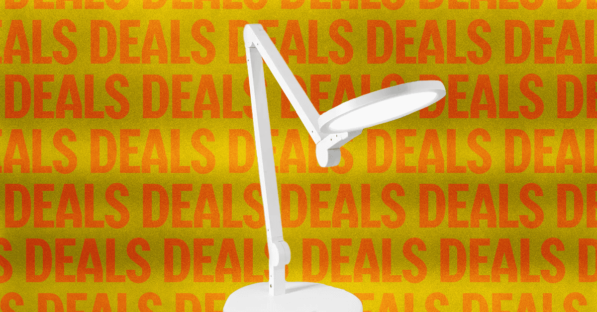 Economize muito em uma de nossas luminárias de mesa favoritas da Lume Cube