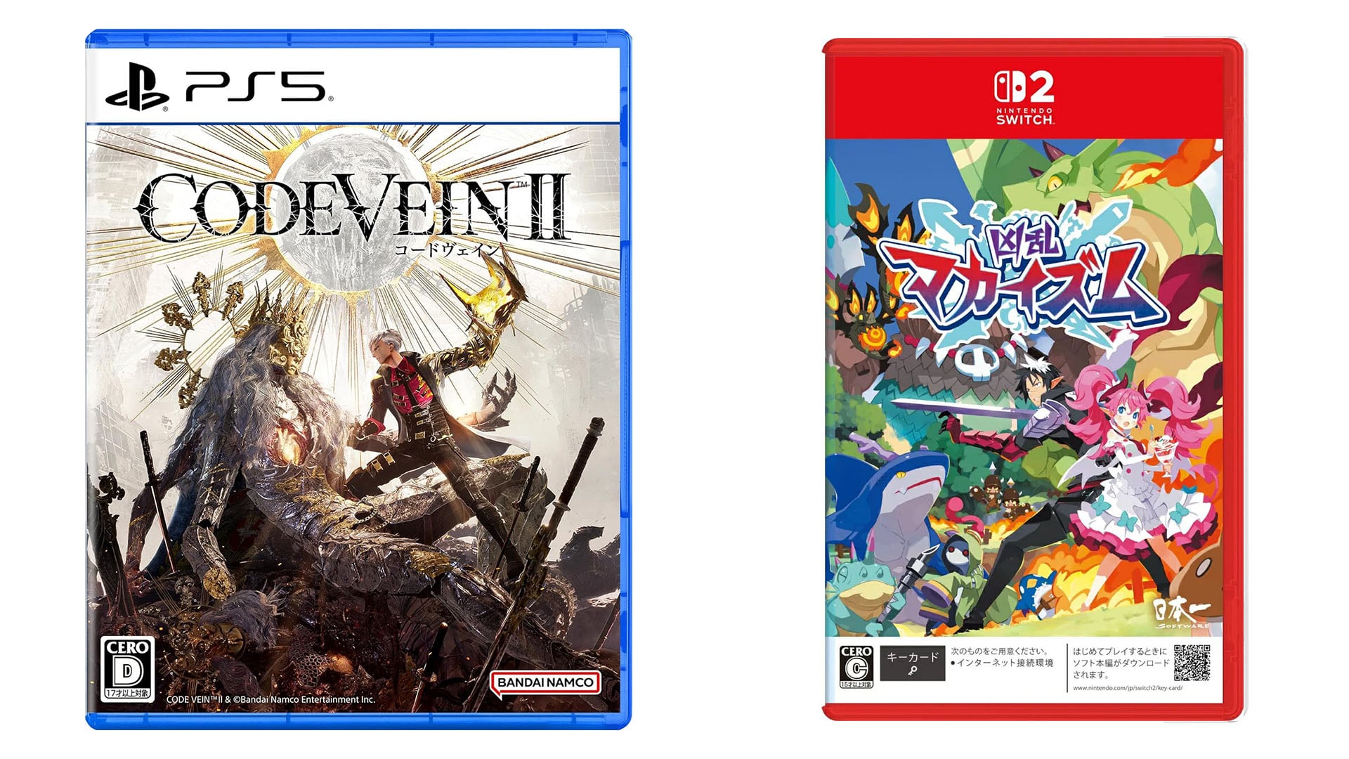 Lançamentos de jogos japoneses desta semana: Code Vein II, Makaism: Frenzy of the Netherworld, mais