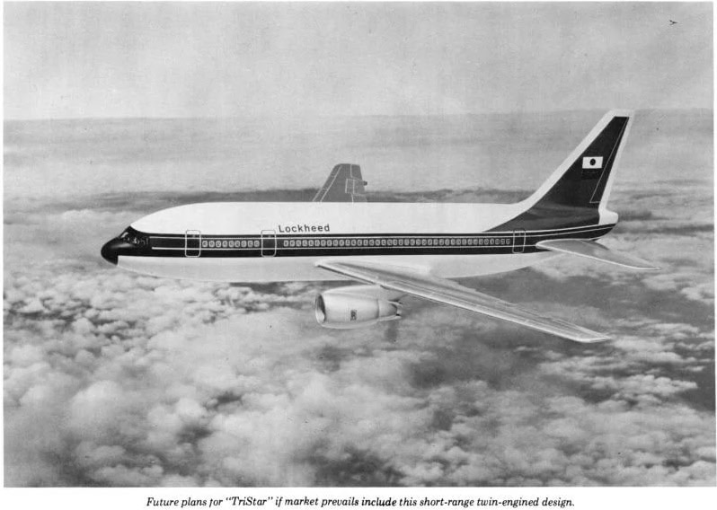 O ambicioso bimotor L-1011 que nunca voou