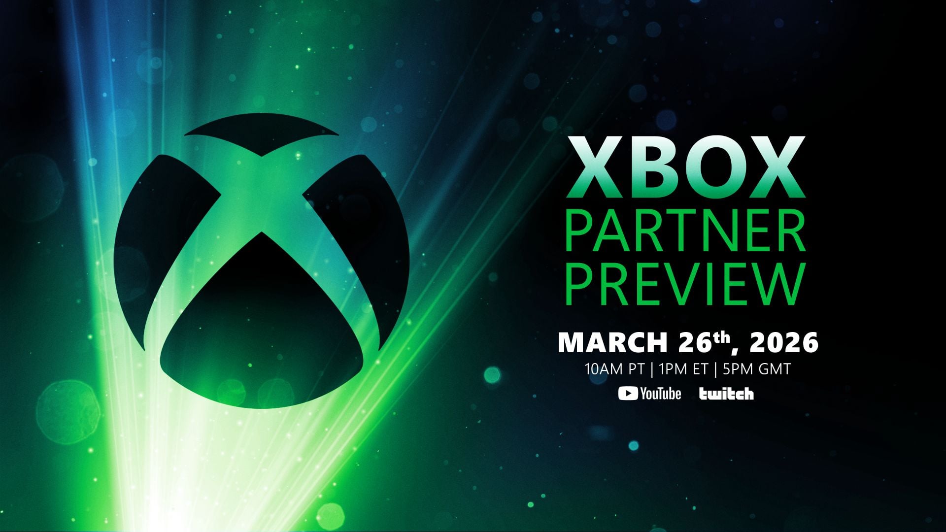 Transmissão ao vivo do Xbox Partner Preview marcada para 26 de março