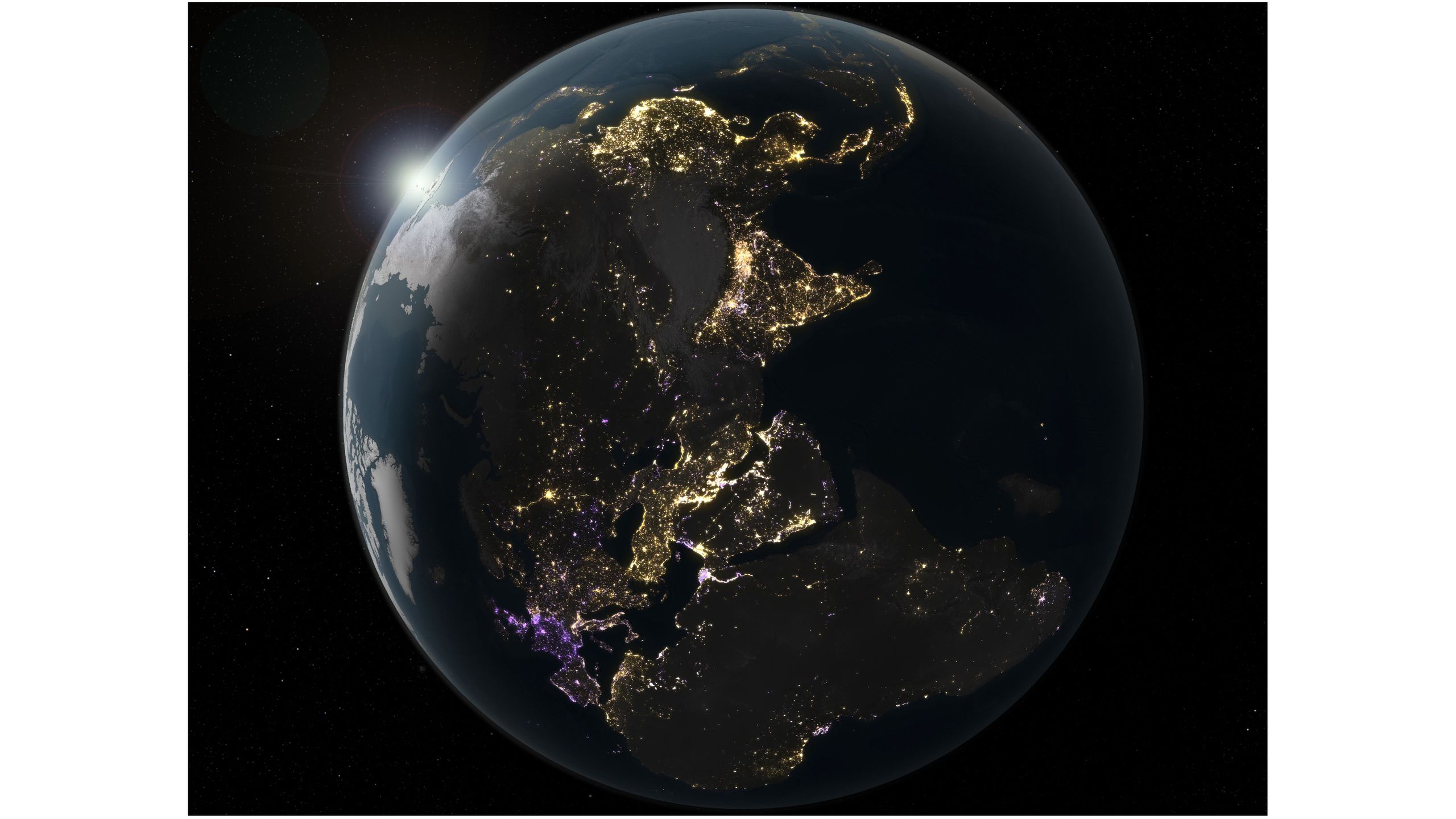 A poluição luminosa iluminou a Terra em 16% desde 2014, segundo satélites