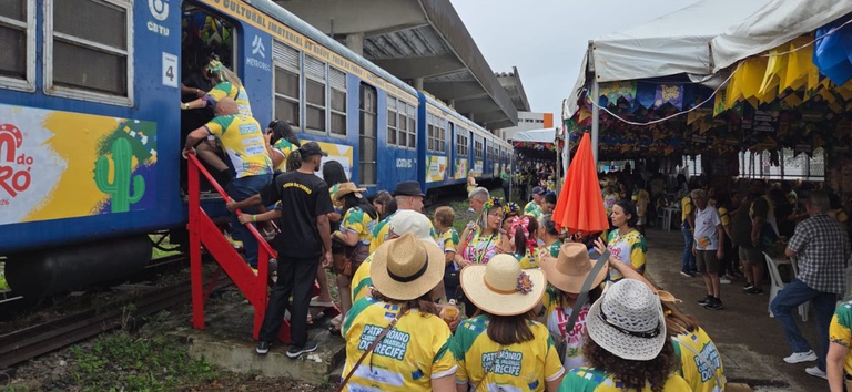 Trem do Forró recebe fiscalização da ANTT para garantir segurança dos passageiros durante as viagens juninas — Agência Nacional de Transportes Terrestres