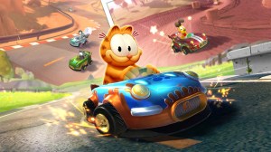 Garfield Craps On Mario sobre o próximo encerramento do jogo Mario Kart