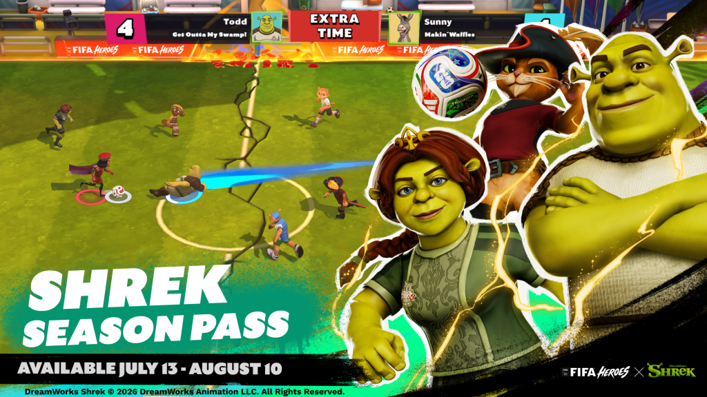 Shrek joga futebol agora, mais ou menos