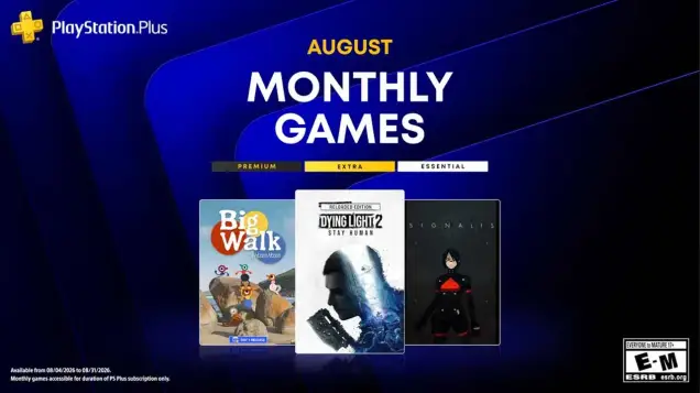 Jogos grátis do PlayStation Plus para agosto de 2026 revelados