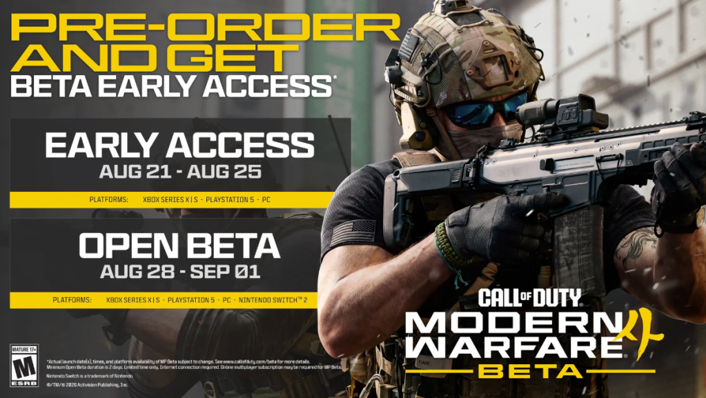 Call Of Duty: Modern Warfare 4 Beta: datas, conteúdo e como entrar