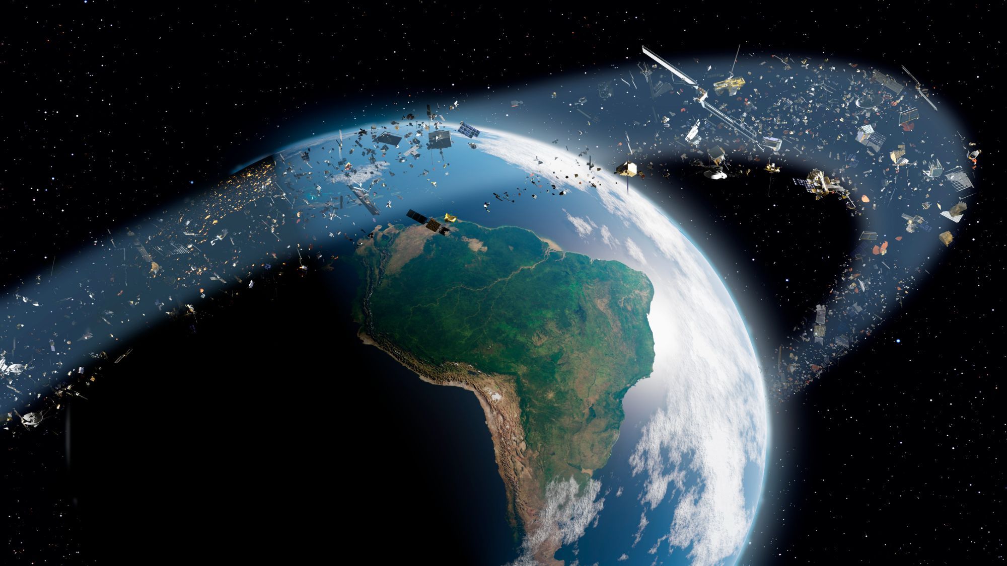 Nuvem de detritos espaciais descoberta em órbita de alto tráfego ‘é um campo minado em potencial’ para os satélites mais caros