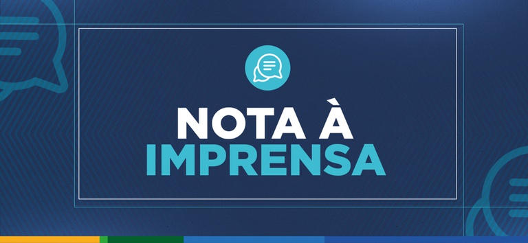 NOTA À IMPRENSA
